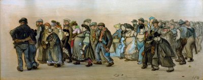 Spandau arbejdertog af Heinrich Zille