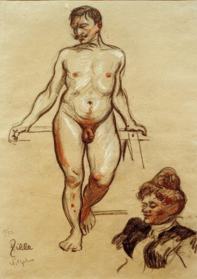 H.Zille, Nøgen mand, Wilhelm af Heinrich Zille