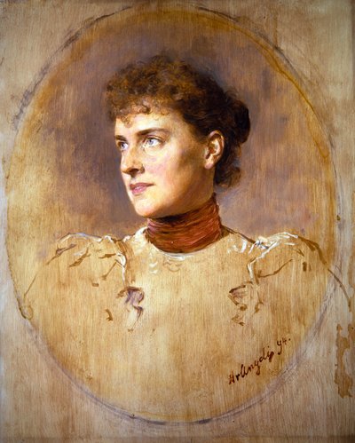 Portræt af en ung kvinde af Heinrich von Angeli