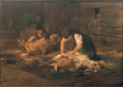 Fåreklipningen af Heinrich von Zügel
