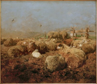 Får i stien af Heinrich von Zügel