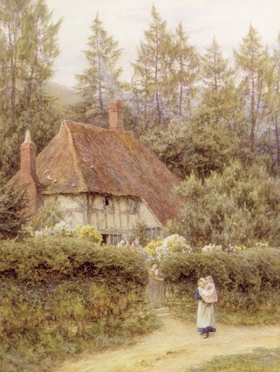 Et sommerhus nær Haslemere af Helen Allingham