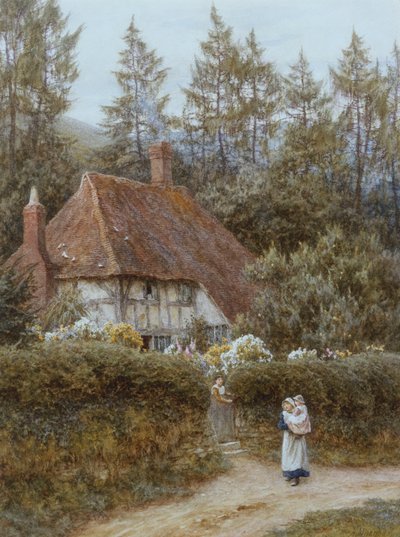 Et sommerhus nær Haslemere af Helen Allingham