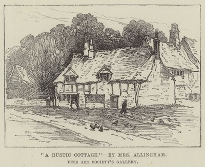 Et rustikt sommerhus af Helen Allingham