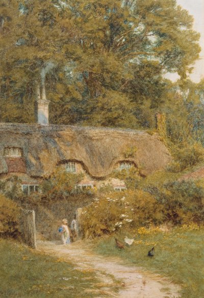 Sommerhus i Farringford, Isle of Wight af Helen Allingham