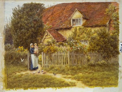 East End Farm, Moss Lane, Pinner af Helen Allingham