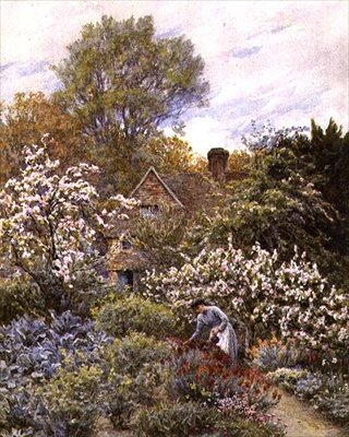 Have om foråret (akvarel) af Helen Allingham