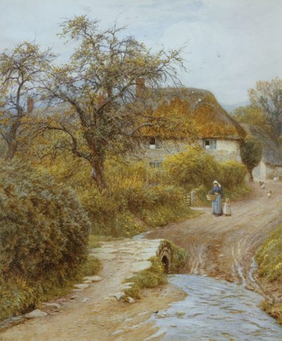 Hill Farm, Symondsbury, Dorset af Helen Allingham