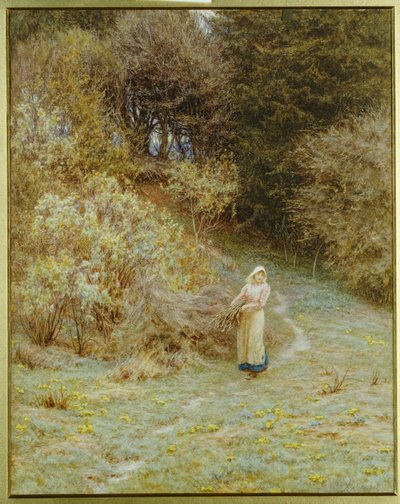 I Primrose Wood af Helen Allingham