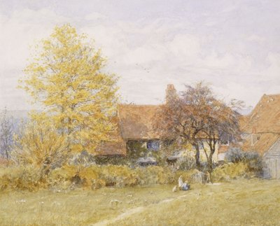 Old Wyldes Farm, Hampstead, af Helen Allingham