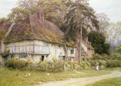 Six Bells, Hollingbourne, Kent af Helen Allingham