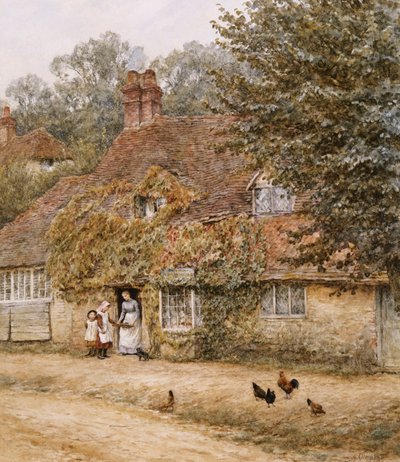 Den Gamle Fiskebutik, Haslemere af Helen Allingham