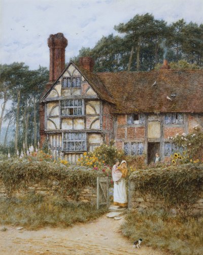 Unstead Farm, Godalming af Helen Allingham