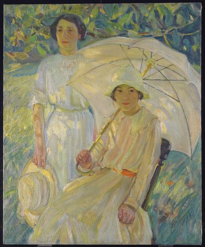 Hvid solskærm #2, ca. 1912 af Helen Galloway McNicholl