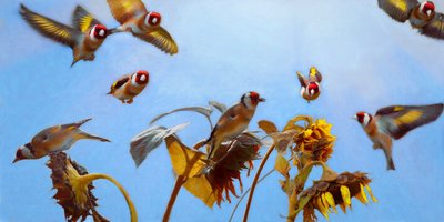 A Charm of Goldfinches, 2020 af Helen White