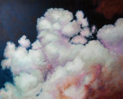 Cumulus, 2021 (akryl om bord) af Helen White