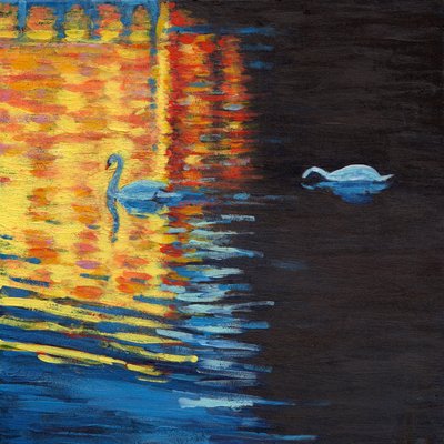 Smeltet guld, 2016 af Helen White