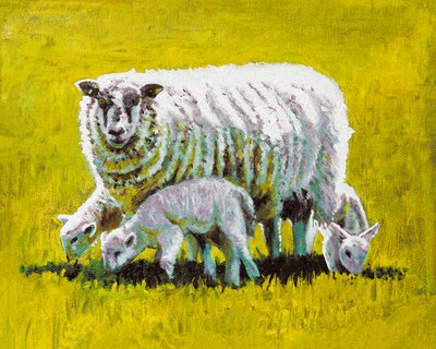 Together, 2009 (olie på lærred) af Helen White