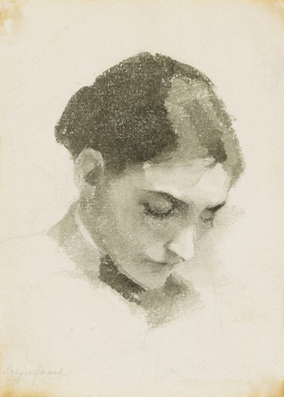 Et hoved af en kvinde af Helene Schjerfbeck