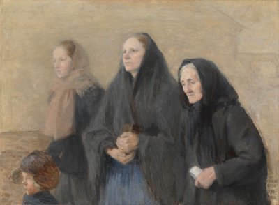 Kirkegængere (påskemorgen) af Helene Schjerfbeck