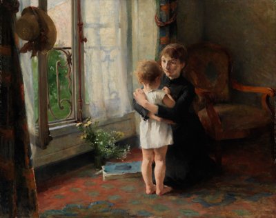 Mor og barn af Helene Schjerfbeck