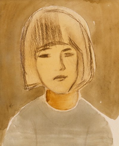 Portræt af en pige af Helene Schjerfbeck