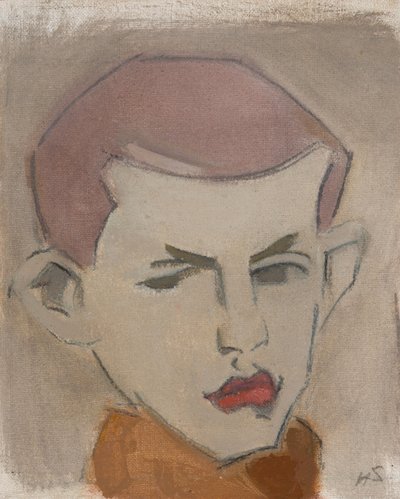 Skovhuggeren, hovedstudie af Helene Schjerfbeck