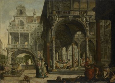 Imaginært renæssancepalads af Hendrick Aerts
