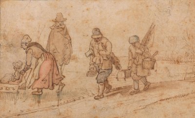 Figurer i et vinterlandskab af Hendrick Avercamp