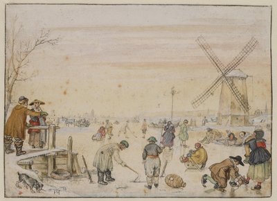 Fornøjelser på isen af Hendrick Avercamp