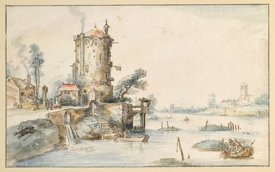 Kanallandskab af Hendrick Avercamp