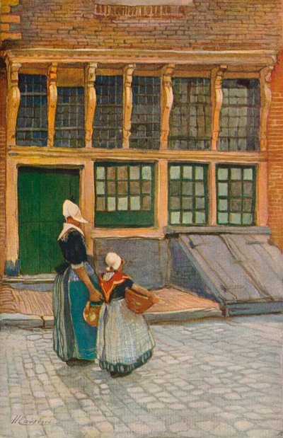 Vender tilbage fra markedet, c1902 af Hendrick Cassiers