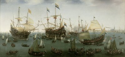 Tilbagekomsten til Amsterdam af den anden ekspedition til Ostindien af Hendrick Cornelisz. Vroom