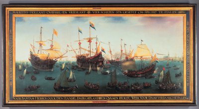 Returen til Amsterdam af den anden ekspedition til Ostindien, 19. juli 1599, 1599 af Hendrick Cornelisz. Vroom