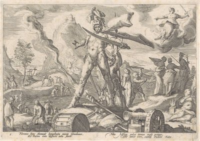 Jernalderen Metamorphoses of Ovid (serietitel) af Hendrick Goltzius (workshop of)
