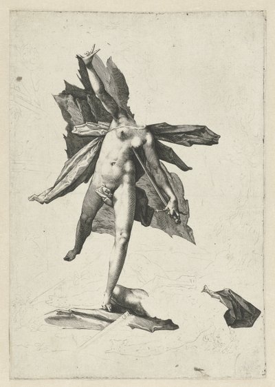 Pyramus og Thisbe af Hendrick Goltzius (workshop of)