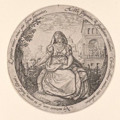 Allegori om forsigtighed af Hendrick Goltzius