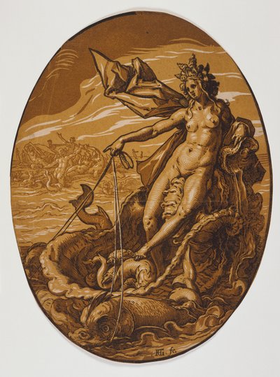 Amfitrite af Hendrick Goltzius