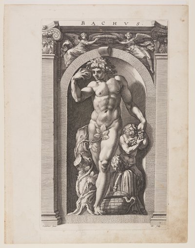 Bacchus, fra Otte hedenske guder af Hendrick Goltzius