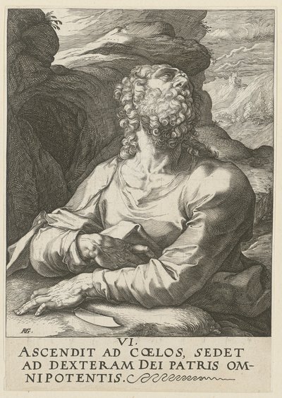 Bartholomæus, ark 6 i serien »Kristus, de tolv apostle og Paulus« af Hendrick Goltzius