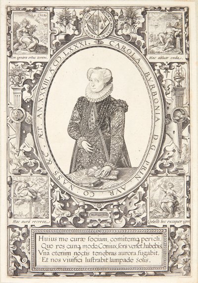 Charlotte af Bourbon af Hendrick Goltzius