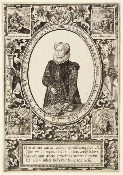 Charlotte af Bourbon af Hendrick Goltzius