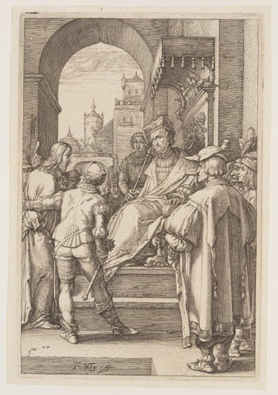 Kristus foran Pilatus, fra The Passion af Hendrick Goltzius