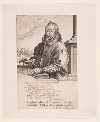 Christopher Plantin, forlægger i Antwerpen af Hendrick Goltzius