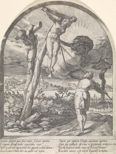 Mennesket skal dræbe sine lyster The Spiritual Hunts (serietitel) af Hendrick Goltzius