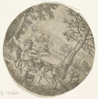 Den blinde leder den blinde af Hendrick Goltzius