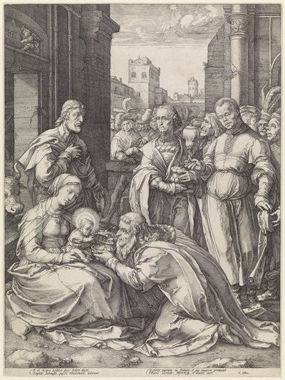 De tre konger af Hendrick Goltzius