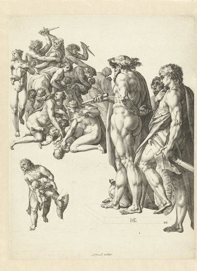 Barnemordet i Betlehem af Hendrick Goltzius