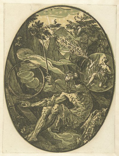 Demogorgon i Evighedshulen Gods and Goddesses (serietitel) af Hendrick Goltzius