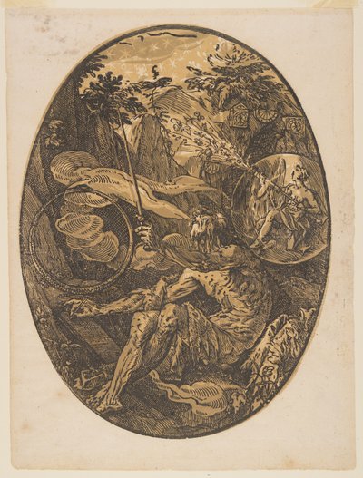 Demogorgon i Evighedens Hule, fra Guderne af Hendrick Goltzius
